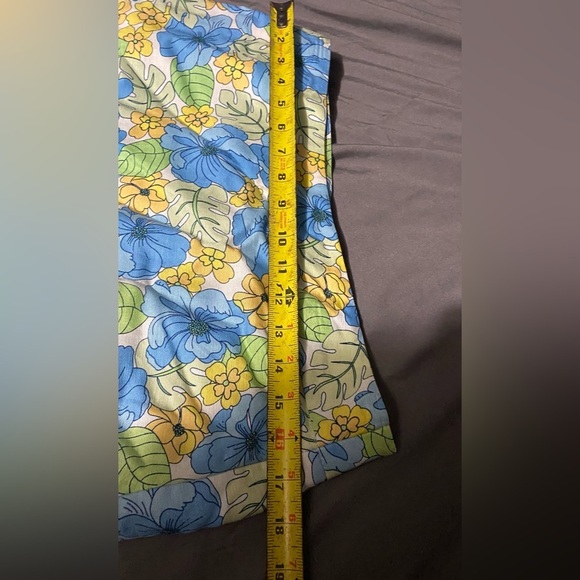 Vintage Linen Blend Retro Floral Blazer & Skirt Size 14 16 Norton Mcnaughten - Picture 12 of 16